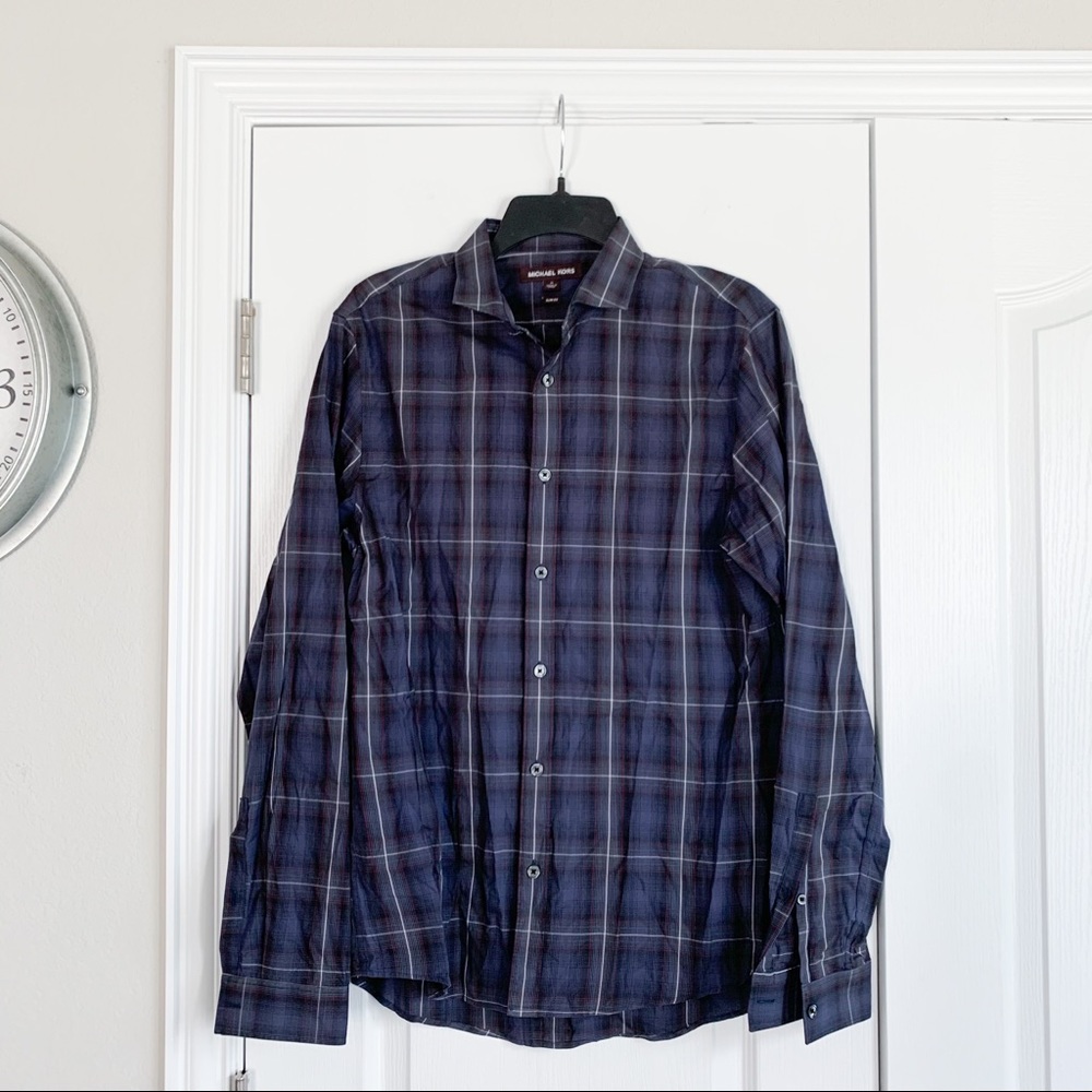 Men’s Michael Kors Plaid Button Down Shirt